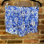 Artisan NY  Blue White Pull-On Rayon Shorts Women's Size Small Photo 3