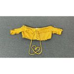 Nectar Clothing | Women's Lace Up Ruffle Sleeve Crop Top | Small Photo 1