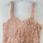 Mac Duggal 20559 Corset Bodice Floral Lace Embellished Gown, Pink, Plus Size 14 Photo 5