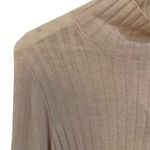 White House | Black Market WHBM NWT ribbed mock neck cashmere blend long sleeve color Heather rose smoke XL Photo 2