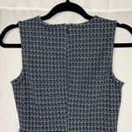 Banana Republic Houndstooth Midi Dress Blue Black 0 Professional Business Casual Photo 5