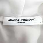 Amanda Uprichard Keely Twist Front Long Sleeve Crepe Blouse Ivory White Revolve Photo 7