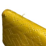 Tory Burch  Mustard Yellow Quilted Leather Full Zip Wallet Photo 5