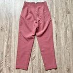ZARA Women's High Waisted Pleated Ankle Trousers in Rose Pink Size S Photo 10
