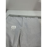 Womans Executive Cropped Pants 50 Reg Waist 45 Blue White Pin Stripe Size undefined Photo 4