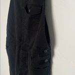 ASOS  Black Denim Overalls Straight Leg Stretch W32 L32 Photo 2