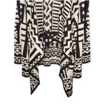 Charlie Paige Aztec Print Beige & Black Cardigan Sweater S/M Photo 4
