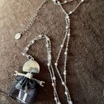 None Claire's Moveable Robot in a Dress Pendant Chain Necklace Photo 1