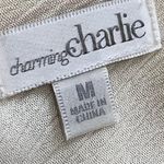 Charming Charlie  off white lace gauze dress size medium lined Photo 6