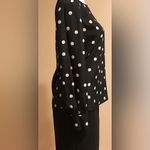 J.Crew Black Long Sleeve With White polkadots Size XS. Photo 2