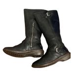 UGG  Black Leather & Sheepskin Tupelo Moto Tall Women’s Boots size 7 Photo 1