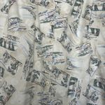 Tapestry Top Vintage Tropical Postcard‎ Large USA Button Down Short Sleeve Photo 2