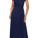 La Femme Plus Size Gown 27872 Mother of the Bride or Groom Navy Blue Size 20 NWT Photo 11