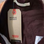 Levi's purple moleskin wedgie skinny jeans size 10 Photo 2