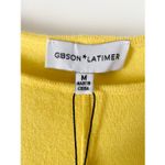 Gibson Latimer  Yellow Knit Sweater Sz M NWT Photo 2