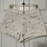 PacSun White Floral Embroidered Size 25 Women's Shorts Photo 0