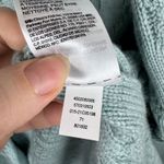 Chico's  Womens Cable Stitch Cardigan‎ Sz 1 (US M) Blue Open Front Comfort Office Photo 7