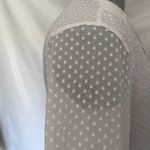 Krazy Kat Popover Womens Blouse 2XL White 3D Polka Dot Ruffle Cottage Core Fairy Photo 6