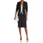 AQUA  Women's XS Black Double Breasted Blazer‎ Gold Buttons Fitted Jacket Photo 1