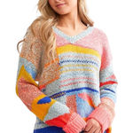 Willow And Root Women's Electric Grandma Neon Aztec V Photo 0