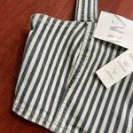 ZARA New  denim pinstripe top Photo 1