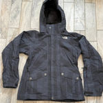 The North Face  women's medium black/gray snowboard Hyvent Winter coat MSRP $299 Photo 0