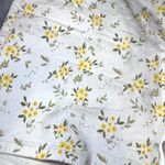 Judy Blue Shorts Womens 1XL White Yellow Floral Print Denim Casual Summer Comfy Photo 9