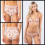 Rip Curl 💕💕 Desert Dawn Bikini Banded Triangle Top (M) + High Waisted Bottom (S Photo 6