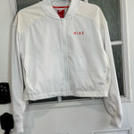 Nike Women's White Bomber Jacket Photo 0