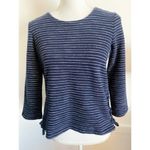 Madewell • Navy Stripe Side Lace-Up Tie Top Photo 86