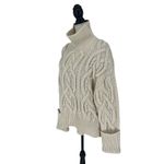 Citizens of Humanity Zola Cable-knit Cashmere Turtleneck Sweater in Ivory Photo 6