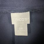 Chicos 0R US 4R Navy Blue Business Casual Leggings Pull On Flat Front Pants NWT Size 4 Photo 3