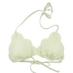 Abercrombie & Fitch Abercrombie Scallop Triangle Bikini Set Size Large Light Green Swim Top Bottom Photo 4