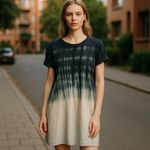 Umgee ‎ Tie Dye T-Shirt Dress Casual Short Sleeve Comfy Relaxed Fit M Photo 1