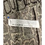 ZARA Woman Snakeskin Textured Short Sleeve Round Neck Shift Dress Brown XS Photo 11