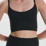 Varley Always Surrey Longline Sports Bra in Black Size Small Photo 0
