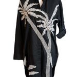 Badgley Mischka  Embroidered Tunic Top Button down NEW size XS Photo 1