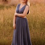Dusty blue maxi dress Photo 0