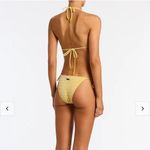 Triangl Vinca Maca Yellow Velvet Top Size M Photo 4