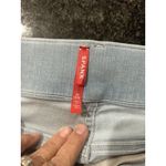 Spanx Flare Denim Pull On Jeans Size 1X Blue Light Wash Stretch Shaping Slimming Photo 2
