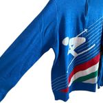 Tipsy Elves  Unisex Sweater Sz XL Ski Skiing Graphic Pullover Acrylic Blue Photo 4