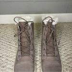 Timberland  Women’s Skyla Bay Fleece Fold-Down Lace-Up Boots in Taupe Nubuck 9.5 Photo 8