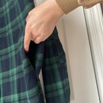 Gibson Latimer  green and navy plaid shirt dress Photo 6