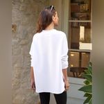 Frank & Eileen Capelet Anna Long Sleeve Triple Fleece Sweatshirt White Size XS Photo 2