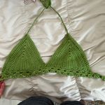 Boutique Green Waffle Knit Top Size XS Photo 2