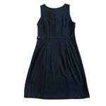 Leifsdottir Anthropologie Sleeveless Black Ruffle Dress Bow Sheath Size Medium Photo 4