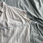 Madewell Striped Central Blouse Women's XS Shirt Pink White Button Down Beach Photo 7