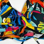 Aqua Eve Bright Floral High Waist Bikini Swimsuit New S Yellow Photo 4