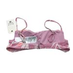 Billabong  Another Paradise Bralette Bikini Top Removable Cups Floral Pink L/12 Photo 4