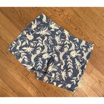 Ann Taylor LOFT Women's Shorts Size 2 Linen Cotton Floral Blue Photo 3